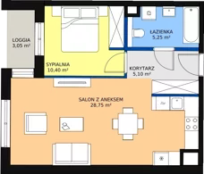 2 pokoje, apartament 50,61 m², piętro 2, oferta nr 18, Biała Kamienica, Łódź, Śródmieście, Osiedle Katedralna, ul. Więckowskiego 12