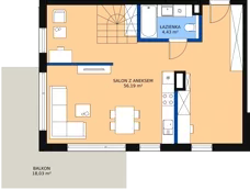 1 pokój, mieszkanie 99,52 m², piętro 3, oferta nr 46, Strumykowa, Warszawa, Białołęka, Nowodwory, ul. Strumykowa
