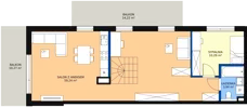 2 pokoje, mieszkanie 104,14 m², piętro 3, oferta nr 98, Strumykowa, Warszawa, Białołęka, Nowodwory, ul. Strumykowa