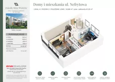 3 pokoje, mieszkanie 61,29 m², parter, oferta nr BNf2_01_AL, Osiedle Róży Wiatrów, Opole, Chmielowice, ul. Nefrytowa / Onyksowa / Śliczna