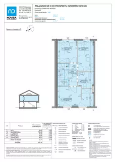 4 pokoje, mieszkanie 82,75 m², parter, oferta nr 54B, Domy na Witosa - etap 2A, Radzymin, ul. Wincentego Witosa