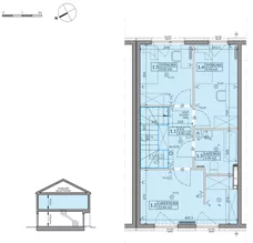 4 pokoje, mieszkanie 82,75 m², parter, oferta nr 70B, Domy na Witosa - etap 2B, Radzymin, ul. Wincentego Witosa