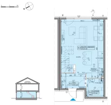 4 pokoje, mieszkanie 82,75 m², parter, oferta nr 70B, Domy na Witosa - etap 2B, Radzymin, ul. Wincentego Witosa