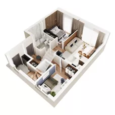 3 pokoje, mieszkanie 53,49 m², parter, oferta nr 55A, Domy na Witosa - etap 2A, Radzymin, ul. Wincentego Witosa