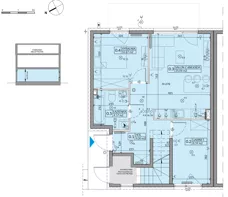 3 pokoje, mieszkanie 53,49 m², parter, oferta nr 55A, Domy na Witosa - etap 2A, Radzymin, ul. Wincentego Witosa
