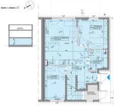 3 pokoje, mieszkanie 53,49 m², parter, oferta nr 56A, Domy na Witosa - etap 2A, Radzymin, ul. Wincentego Witosa