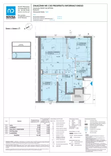 3 pokoje, mieszkanie 53,49 m², parter, oferta nr 56A, Domy na Witosa - etap 2A, Radzymin, ul. Wincentego Witosa