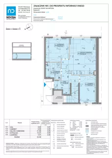 3 pokoje, mieszkanie 53,49 m², parter, oferta nr 61A, Domy na Witosa - etap 2B, Radzymin, ul. Wincentego Witosa