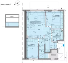 3 pokoje, mieszkanie 53,49 m², parter, oferta nr 62A, Domy na Witosa - etap 2B, Radzymin, ul. Wincentego Witosa