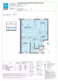 3 pokoje, mieszkanie 53,49 m², parter, oferta nr 62A, Domy na Witosa - etap 2B, Radzymin, ul. Wincentego Witosa
