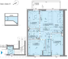 4 pokoje, mieszkanie 62,57 m², piętro 1, oferta nr 55B, Domy na Witosa - etap 2A, Radzymin, ul. Wincentego Witosa