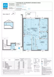 4 pokoje, mieszkanie 62,57 m², piętro 1, oferta nr 58B, Domy na Witosa - etap 2A, Radzymin, ul. Wincentego Witosa