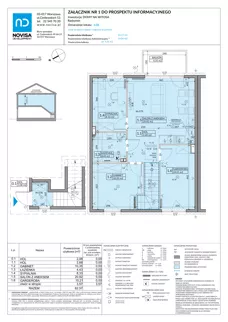 4 pokoje, mieszkanie 62,57 m², piętro 1, oferta nr 63B, Domy na Witosa - etap 2B, Radzymin, ul. Wincentego Witosa