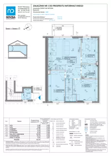 4 pokoje, mieszkanie 62,57 m², piętro 1, oferta nr 64B, Domy na Witosa - etap 2B, Radzymin, ul. Wincentego Witosa