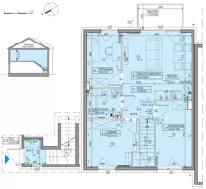 4 pokoje, mieszkanie 62,57 m², piętro 1, oferta nr 67B, Domy na Witosa - etap 2B, Radzymin, ul. Wincentego Witosa