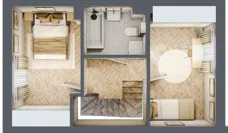 Dom 61,92 m², oferta nr 2, Boska Ksawerowska 2, Łódź, Górna, ul. Mały Skręt