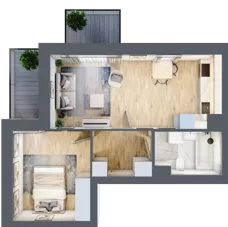 2 pokoje, mieszkanie 40,07 m², piętro 3, oferta nr 20, Przemysłowa 10, Lublin, Stare Miasto, Stare Miasto, ul. Przemysłowa 10