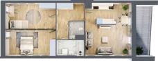 3 pokoje, mieszkanie 67,90 m², piętro 1, oferta nr 21, Przemysłowa 10, Lublin, Stare Miasto, Stare Miasto, ul. Przemysłowa 10