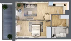 2 pokoje, mieszkanie 44,19 m², piętro 1, oferta nr 37, Przemysłowa 10, Lublin, Stare Miasto, Stare Miasto, ul. Przemysłowa 10