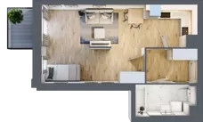 1 pokój, mieszkanie 38,67 m², piętro 2, oferta nr 58, Przemysłowa 10, Lublin, Stare Miasto, Stare Miasto, ul. Przemysłowa 10