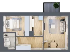 2 pokoje, mieszkanie 40,69 m², piętro 3, oferta nr 69, Przemysłowa 10, Lublin, Stare Miasto, Stare Miasto, ul. Przemysłowa 10