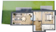 3 pokoje, mieszkanie 52,98 m², piętro 1, oferta nr LM.9, Osiedle Centrum Park, Legnica, ul. Mickiewicza 44/45