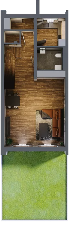Dom 108,40 m², oferta nr 7D, Domy na Pszennej, Łódź, Polesie, Stare Polesie, ul Pszenna 7