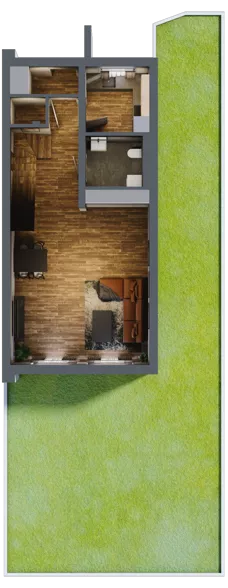 Dom 106,40 m², oferta nr 7F, Domy na Pszennej, Łódź, Polesie, Stare Polesie, ul Pszenna 7