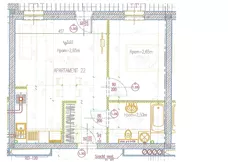 2 pokoje, apartament inwestycyjny 44,85 m², piętro 1, oferta nr 22, Perła Mórz, Sianożęty, ul. Lotnicza 1