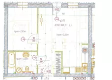 2 pokoje, apartament inwestycyjny 44,86 m², piętro 1, oferta nr 23, Perła Mórz, Sianożęty, ul. Lotnicza 1