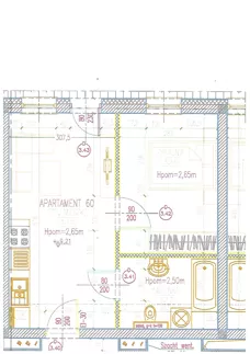 2 pokoje, apartament inwestycyjny 36,02 m², piętro 3, oferta nr 60, Perła Mórz, Sianożęty, ul. Lotnicza 1