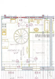 1 pokój, apartament inwestycyjny 42,75 m², piętro 4, oferta nr 84, Perła Mórz, Sianożęty, ul. Lotnicza 1
