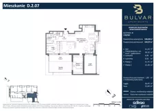 4 pokoje, apartament 104,97 m², piętro 1, oferta nr D.2.07, Bulvar Apartments, Gdańsk, Przymorze, ul. Czarny Dwór