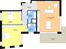 3 pokoje, apartament 111,50 m², piętro 6, oferta nr A.7.14, Bulvar Apartments, Gdańsk, Przymorze, ul. Czarny Dwór