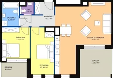 3 pokoje, apartament 81,61 m², piętro 3, oferta nr G.4.32, Bulvar Apartments, Gdańsk, Przymorze, ul. Czarny Dwór