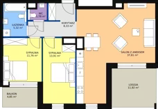 3 pokoje, apartament 81,67 m², piętro 4, oferta nr G.5.40, Bulvar Apartments, Gdańsk, Przymorze, ul. Czarny Dwór