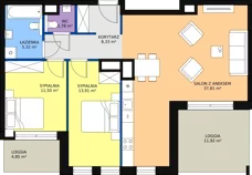 3 pokoje, apartament 81,85 m², piętro 8, oferta nr G.9.72, Bulvar Apartments, Gdańsk, Przymorze, ul. Czarny Dwór