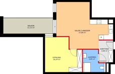 2 pokoje, apartament inwestycyjny 54,06 m², piętro 2, oferta nr MU.2.19, Marimonte, Warszawa, Bielany, Marymont-Kaskada, ul. Marymoncka 4