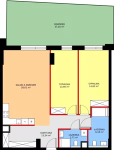 3 pokoje, apartament inwestycyjny 75,81 m², parter, oferta nr MU.0.4, Marimonte, Warszawa, Bielany, Marymont-Kaskada, ul. Marymoncka 4