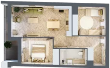 3 pokoje, apartament 58,14 m², piętro 3, oferta nr M.3.7, Marimonte - Apartamenty Mieszkalne, Warszawa, Bielany, Marymont-Kaskada, ul. Marymoncka 4