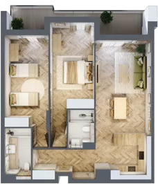 3 pokoje, apartament 79,20 m², piętro 3, oferta nr M.3.6, Marimonte - Apartamenty Mieszkalne, Warszawa, Bielany, Marymont-Kaskada, ul. Marymoncka 4