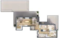 4 pokoje, apartament 111,24 m², piętro 4, oferta nr M.4.13, Marimonte - Apartamenty Mieszkalne, Warszawa, Bielany, Marymont-Kaskada, ul. Marymoncka 4