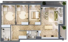 4 pokoje, apartament 101,81 m², piętro 1, oferta nr M.1.10, Marimonte - Apartamenty Mieszkalne, Warszawa, Bielany, Marymont-Kaskada, ul. Marymoncka 4