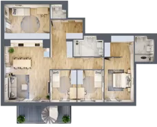 5 pokoi, mieszkanie 118,61 m², piętro 6, oferta nr MA033, ale!KEN, Warszawa, Ursynów, Ursynów Centrum, ul. Indiry Gandhi 7