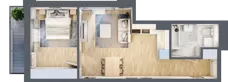 2 pokoje, lokal inwestycyjny 43,61 m², piętro 2, oferta nr M132, Museo, Gdańsk, Śródmieście, ul. Żabi Kruk 14