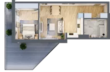 2 pokoje, lokal inwestycyjny 47,46 m², piętro 2, oferta nr M131, Museo, Gdańsk, Śródmieście, ul. Żabi Kruk 14