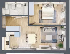 2 pokoje, lokal inwestycyjny 43,28 m², piętro 3, oferta nr M219, Museo, Gdańsk, Śródmieście, ul. Żabi Kruk 14