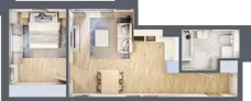2 pokoje, lokal inwestycyjny 44,35 m², piętro 3, oferta nr M232, Museo, Gdańsk, Śródmieście, ul. Żabi Kruk 14