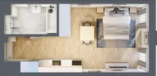 1 pokój, lokal inwestycyjny 28,81 m², piętro 5, oferta nr M414, Museo, Gdańsk, Śródmieście, ul. Żabi Kruk 14