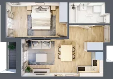 2 pokoje, lokal inwestycyjny 38,83 m², piętro 2, oferta nr M126, Museo, Gdańsk, Śródmieście, ul. Żabi Kruk 14